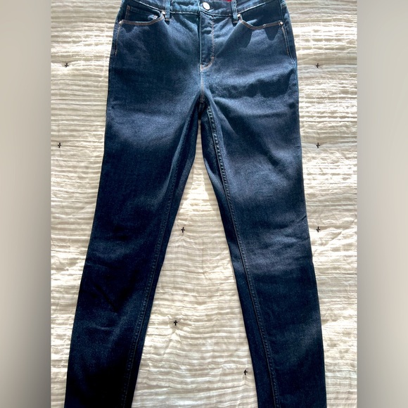 White House Black Market Denim - WHBM The Skinny Ankle High-Rise dark denim size 6